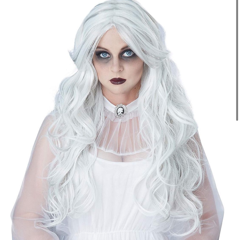 Supernatural ghostly Halloween wig